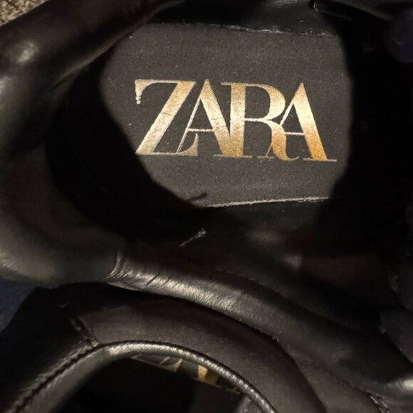 ZARA Platform Sneakers – Women’s EUR 40 / US 9 Leather Suede and Nylon - Picture 7 of 8